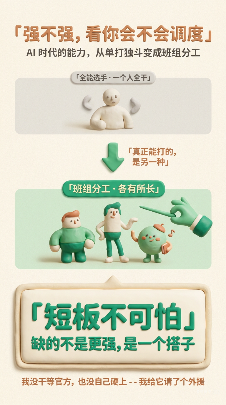 从单打独斗的全能选手，到班组分工各有所长 -- 强不强看你会不会调度