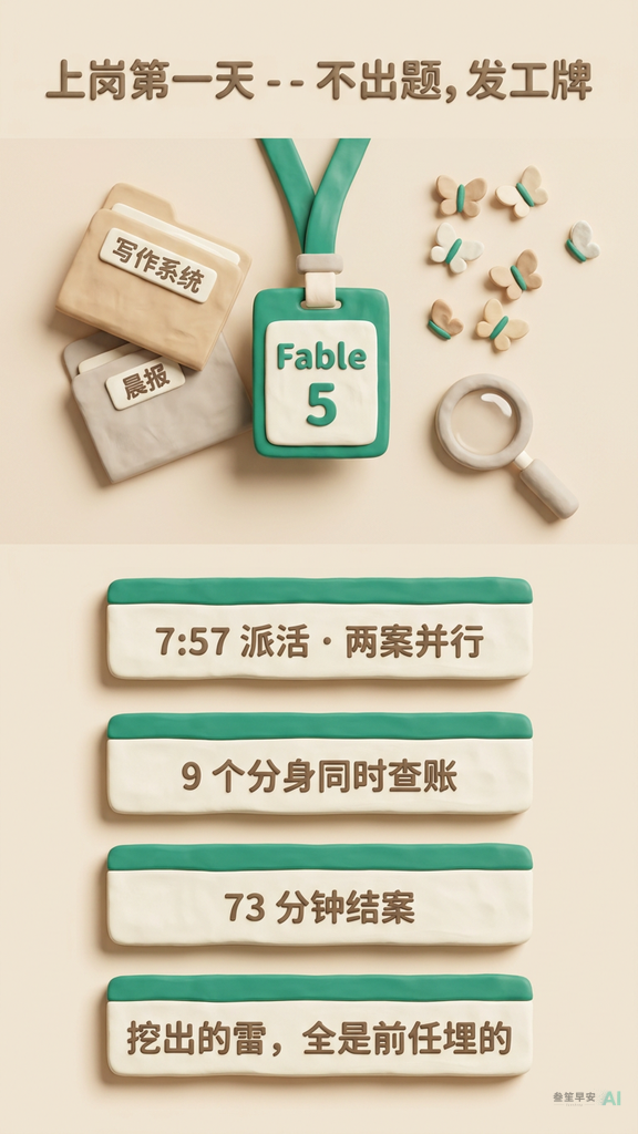 上岗第一天：不出题，发工牌