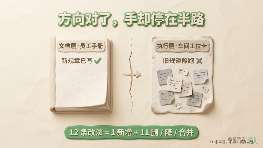 方向对了，手却停在半路
