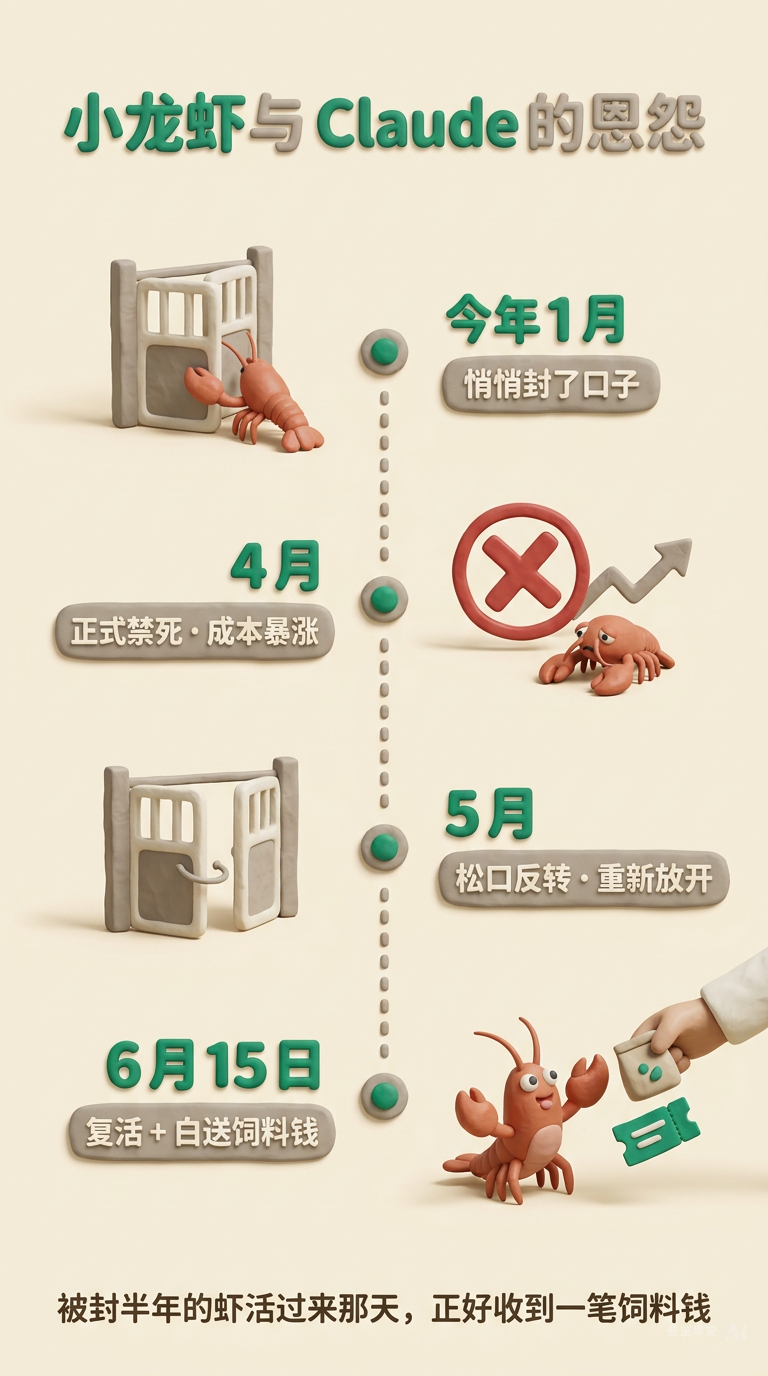 小龙虾与 Claude 的恩怨时间线