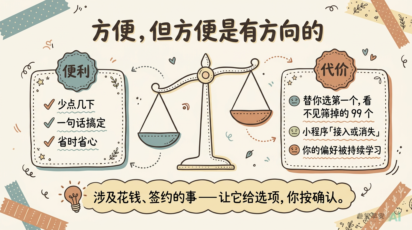方便，但方便是有方向的