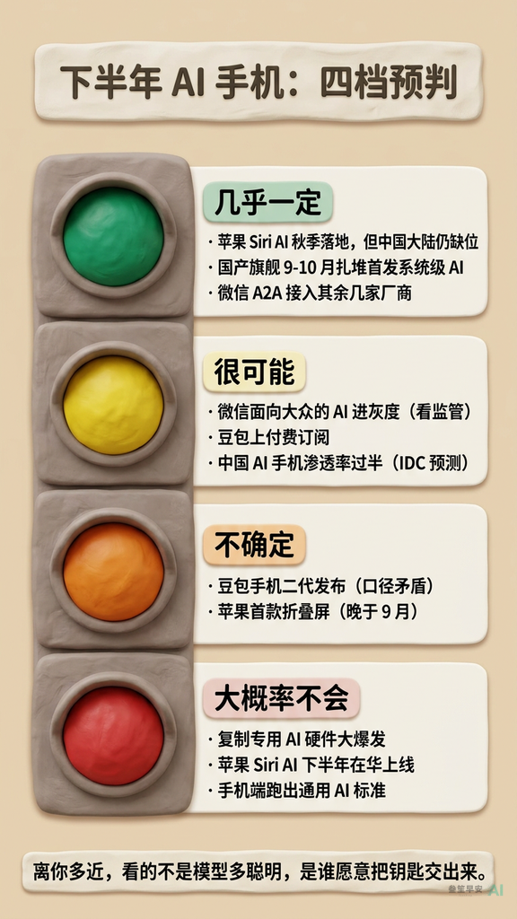 下半年 AI 手机的四档预判