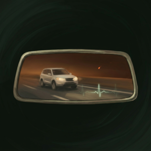 后视镜里的车